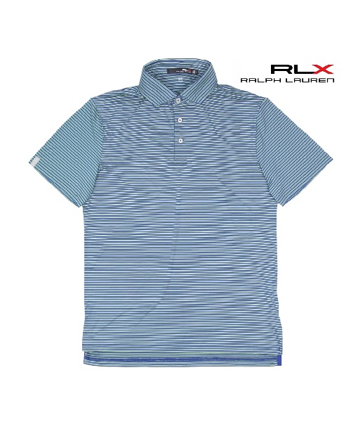 [병행수입][랄프로렌 RLX] 에어플로우 폴로셔츠 스트라이프_네이비그린 XL(115)